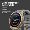 imageAmazfit TRex 3 Pro Outdoor Smart Watch 44mm Sapphire AMOLED Display with Flashlight Ti Bezel Dual Band GPS Offline Maps 17 Days Battery 10 ATM 180 Sports Mode for Android amp iPhone BlackArctic Gold
