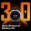 imageAmazfit TRex Ultra 2 DualBand GPS Outdoor Smartwatch 51mm Ti Body 15 Sapphire AMOLED Display Flashlight 30 Days of Battery Offline Maps 10 ATM 180 Sports Mode for Android amp iPhone Black