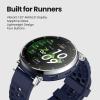 imageAmazfit Active 3 Premium GPS Running Smart Watch 132 AMOLED Sapphire Display 12Day Battery 4GB Storage Offline Maps 170 Workout Modes 5 ATM Heart Rate amp Fitness Tracker for Android amp iPhoneAero White White Band