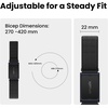 image:imageAmazfit Nylon Armband for Helio Strap Official Breathable Armband for Accurate Measurement on Bicep Easy Adjustable and Lightweight Replacement Strap QuickDry Black